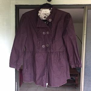 Paper denim&cloth maroon jacket